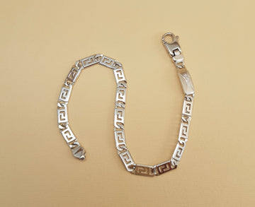 BRACCIALE UOMO IN ORO BIANCO
