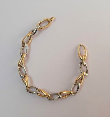 BRACCIALE DONNA IN ORO BICOLORE