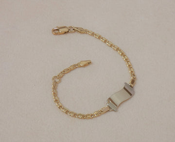 BRACCIALE UOMO IN ORO BICOLORE