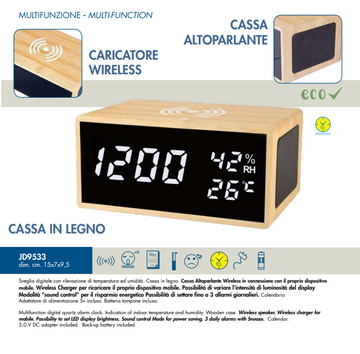 Sveglia in Legno