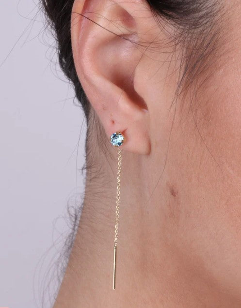 ORECCHINI LUNGHI CON PUNTO LUCE