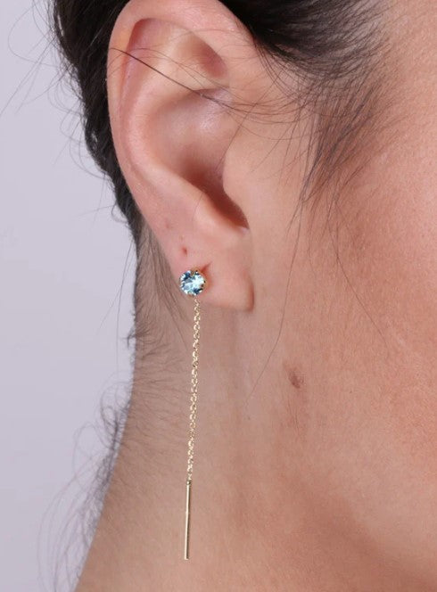 ORECCHINI LUNGHI CON PUNTO LUCE