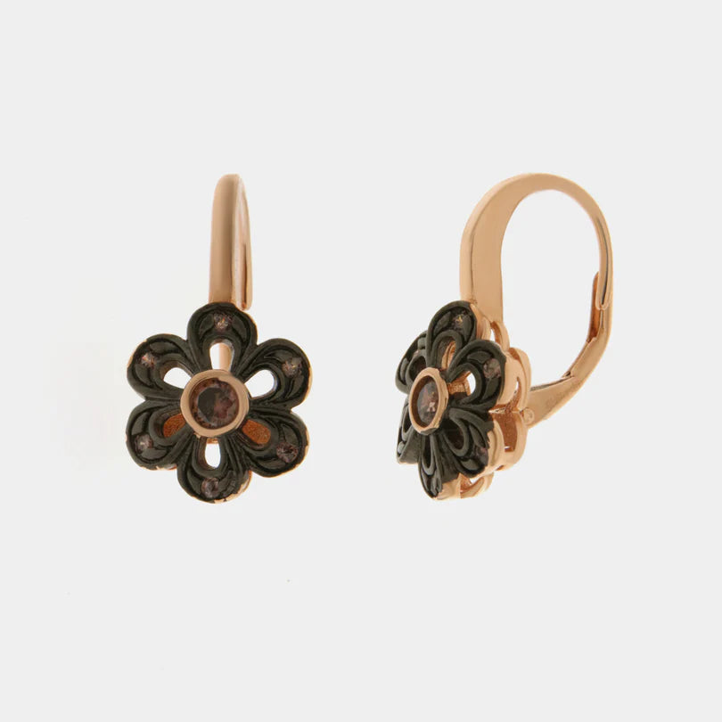 Orecchini fiore stile antico