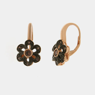 Orecchini fiore stile antico