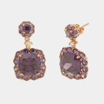 Orecchini con Zircone viola