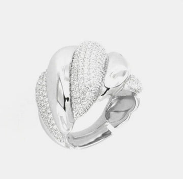 ANELLO FASCIA CON PAVE'