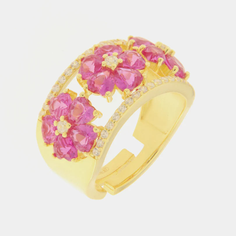 ANELLO a FASCIA con FIORI