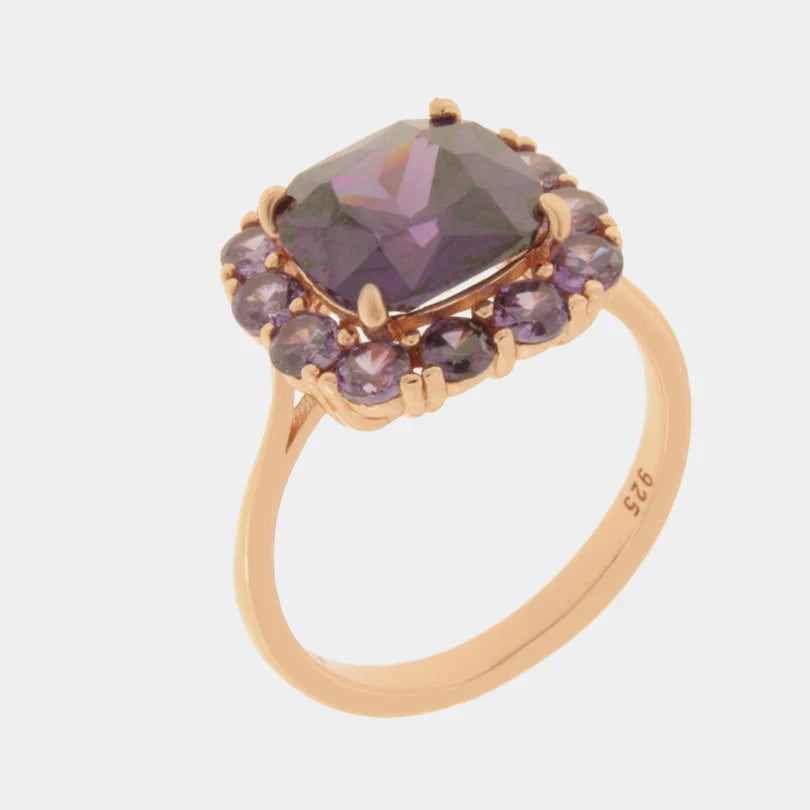 ANELLO con ZIRCONE VIOLA