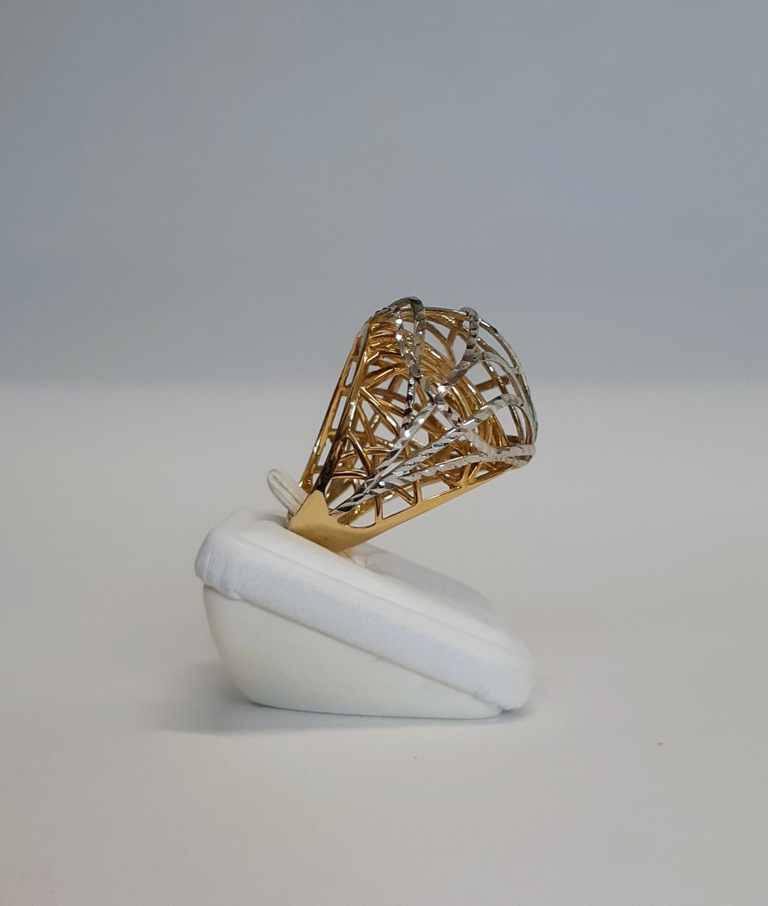 ANELLO DONNA ORO BICOLORE