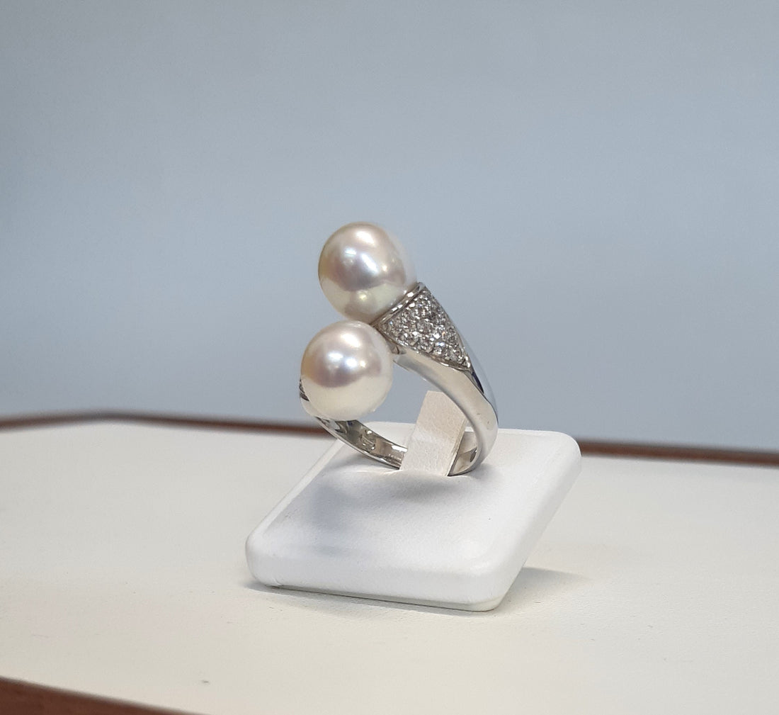 ANELLO DONNA CON PERLE