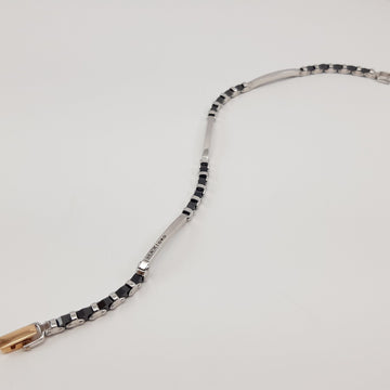 BRACCIALE UOMO IN ORO E CERAMICA