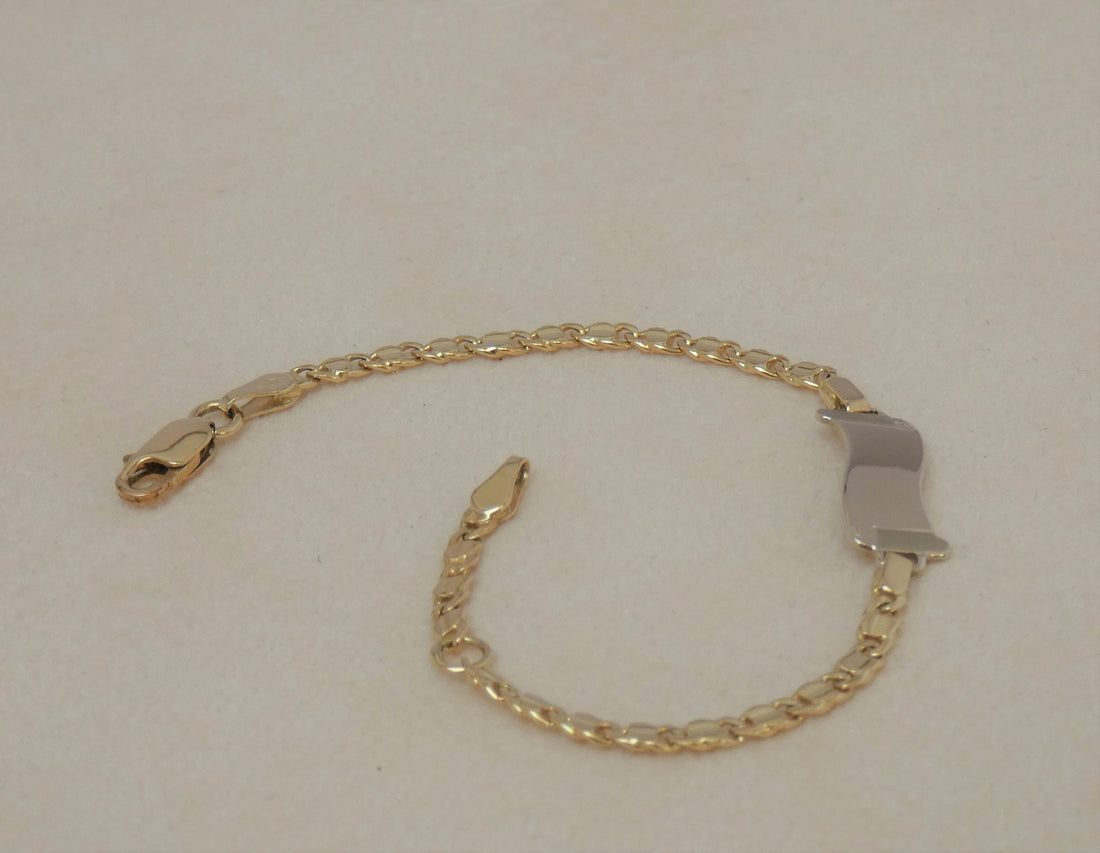 BRACCIALE UOMO IN ORO BICOLORE