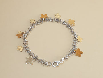 BRACCIALE DONNA IN ORO BICOLORE