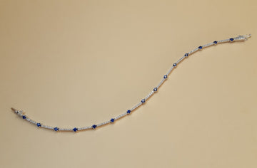 BRACCIALE TENNIS IN ORO BIANCO