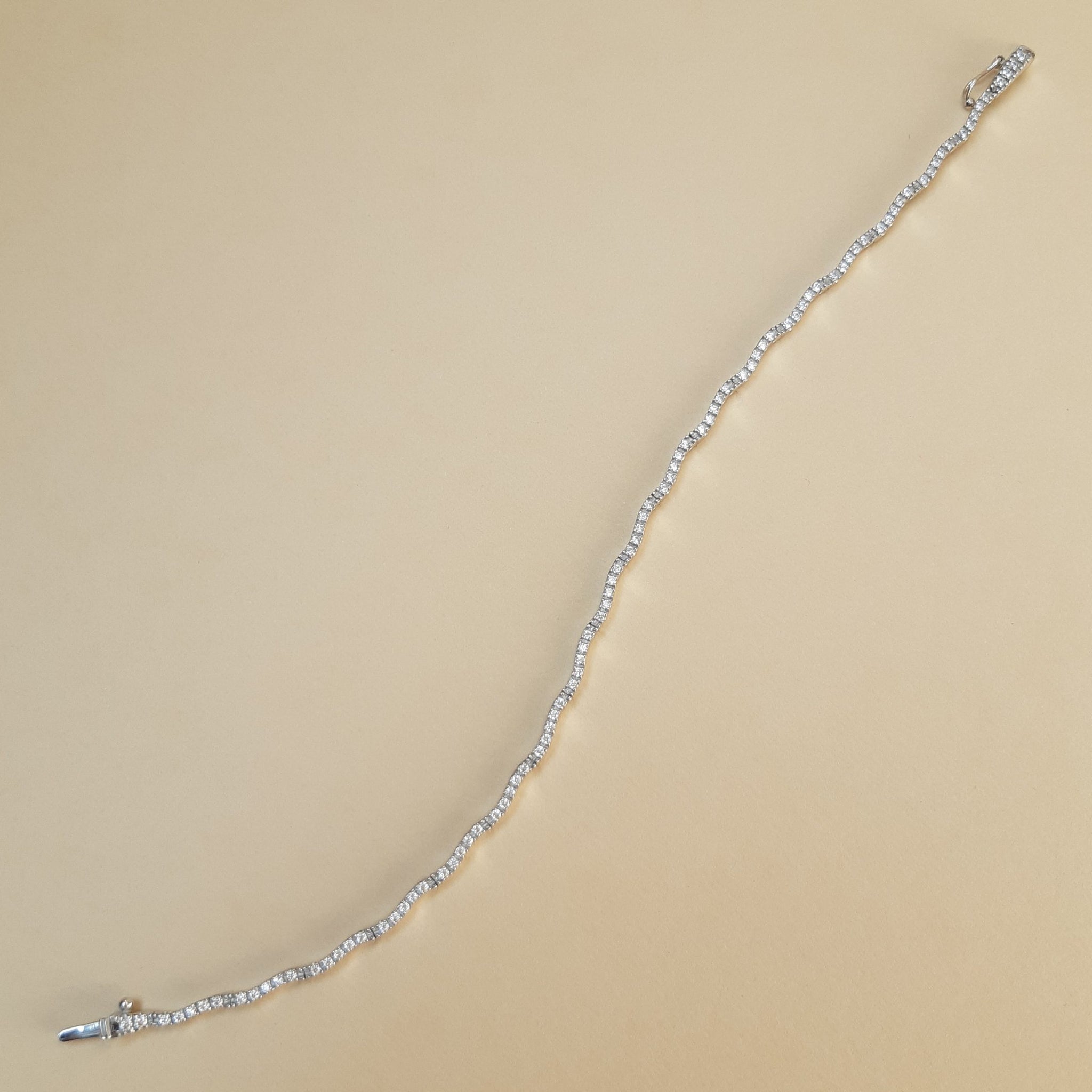 BRACCIALE TENNIS IN ORO BIANCO