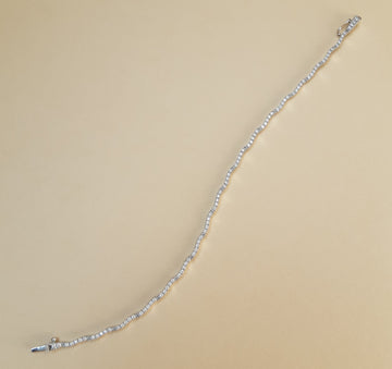 BRACCIALE TENNIS IN ORO BIANCO