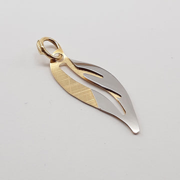 CIONDOLO IN ORO BIANCO E GIALLO