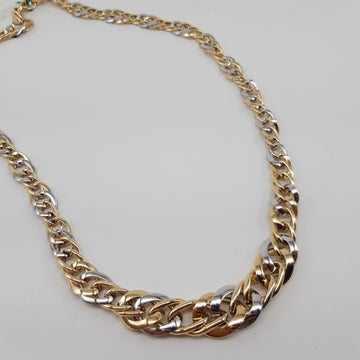 COLLIER IN ORO BIANCO E GIALLO