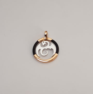 CIONDOLO IN ORO ROSE' E CAUCCIU'