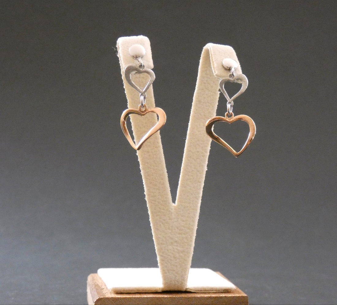 ORECCHINI CUORE PENDENTI
