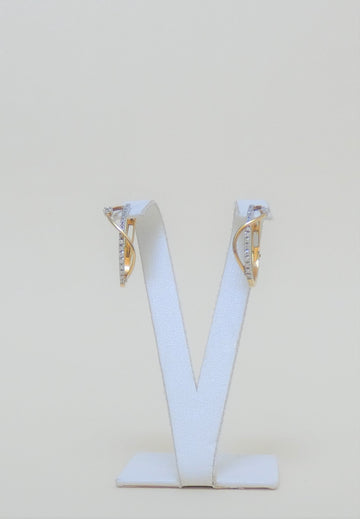 ORECCHINI IN ORO BICOLORE