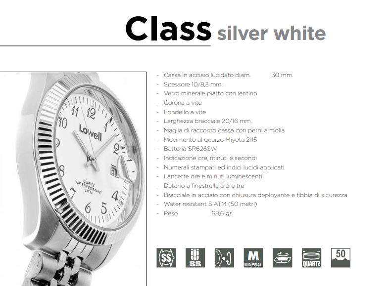 CLASS Silver White